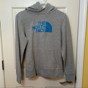 North Face gray hoodie sweatshirt - small